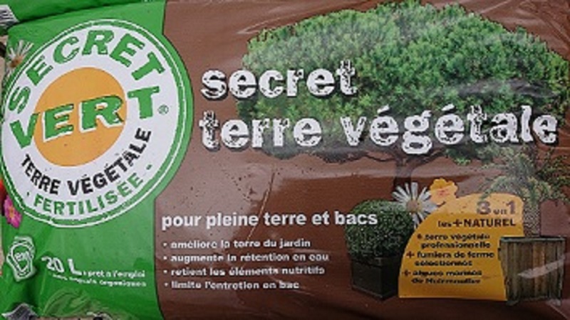 Secret Vert, Terre végétale 20L